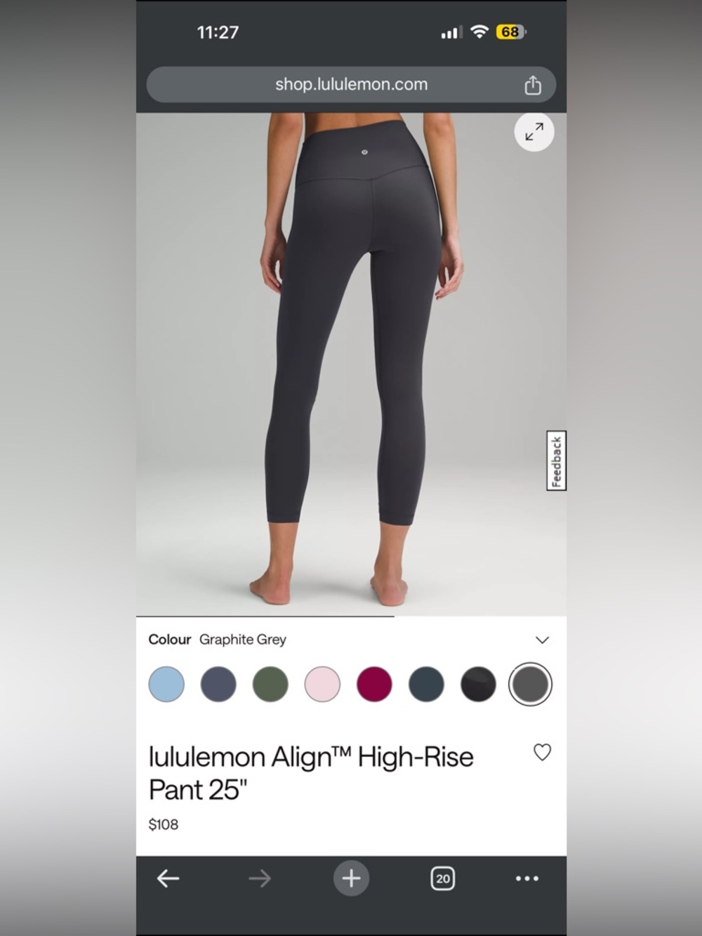 lululemon Align™ High-Rise Pant 25"